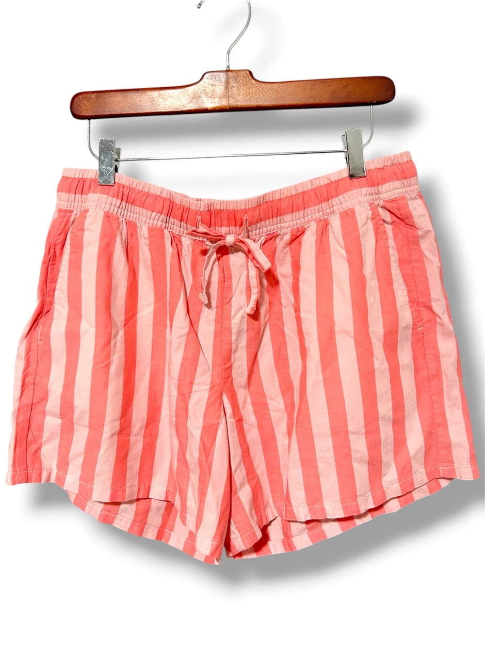 New Eddie Bauer Baja Short Blossom Women’s Small Striped Shorts Cotton NWT